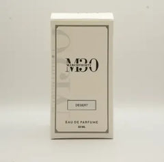 Desert perfume box 50ml, minimalist beige packaging, Eau de Parfum for men and women