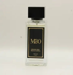 Dream 2020 Special Edition perfume bottle with black label and square black cap